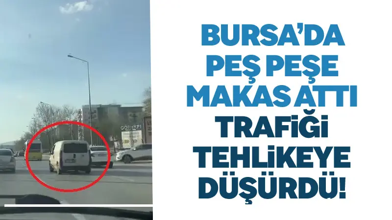 Bursa Mudanya yolu üzerinde seyir halinde olan bir ticari araç