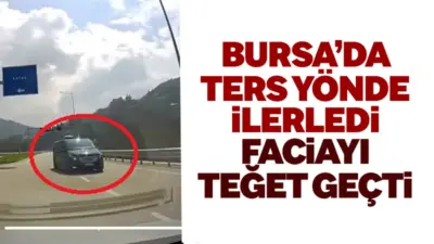 Bursa Orhaneli karayolunda ters yönden gelen minibüs, seyir halindeki bir