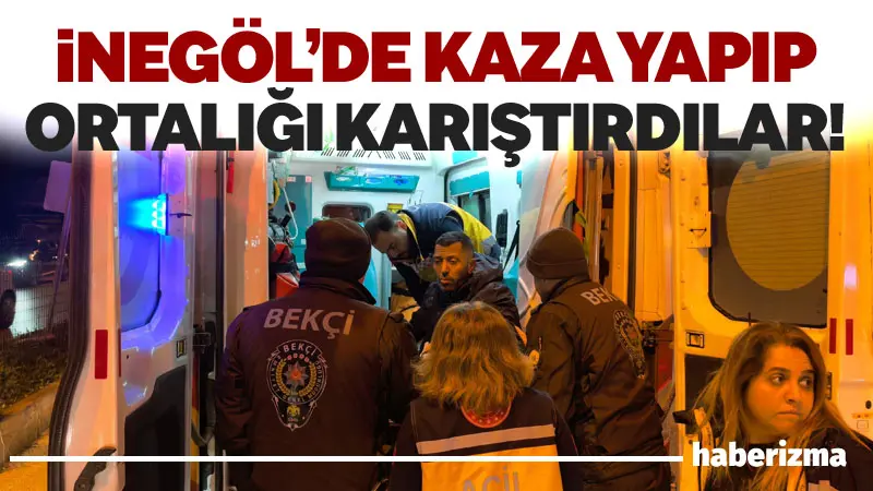 Bursa’nın İnegöl ilçesinde meydana gelen zincirleme kazada ortalık karıştı. Kaza