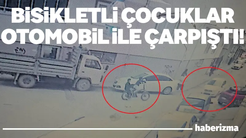 Bursa’nın Nilüfer ilçesinde bisikletli 2 çocuğun otomobille çarpıştığı kaza güvenlik