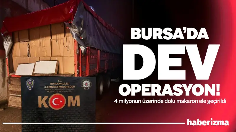 Bursa’da polis ekipleri tarafından düzenlenen operasyonda, bir araçta yapılan aramada