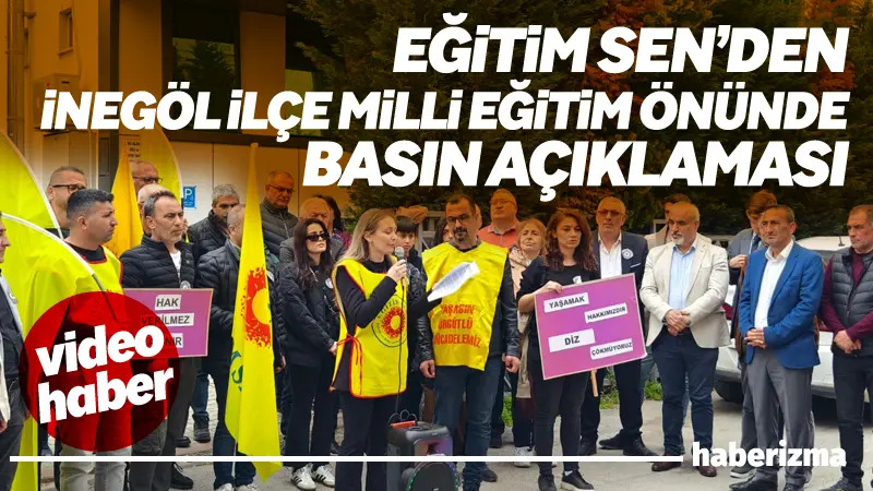 Eğitim Sen İnegöl Temsilcisi Eylem Başar Altıntaş, Siverek’te yaşanan saldırının