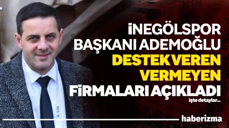 Sultan Su İnegölspor başkanı Kani Ademoğlu,2025-2026 sezonunda yaşananlar ve yapılması