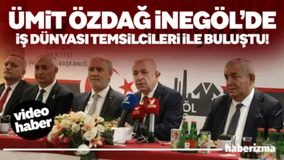 Zafer Partisi Genel Başkanı Ümit Özdağ, İnegöl’de iş dünyası temsilcileri