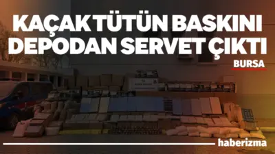 Bursa’nın Yıldırım ilçesinde jandarma ekiplerince düzenlenen kaçakçılık operasyonunda, milyonlarca adet