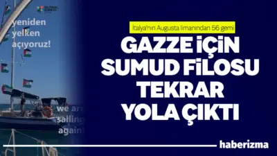 İtalya’nın Augusta limanından hareket eden 56 gemilik Sumud Filosu, Gazze’ye