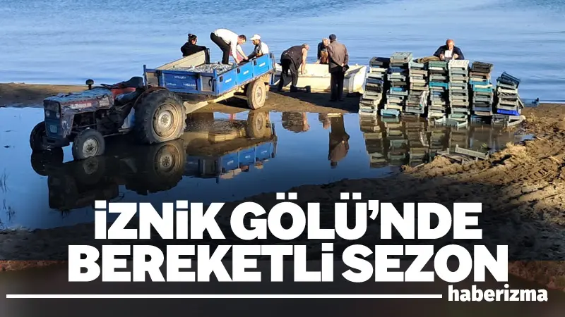 Türkiye’nin en büyük 5.gölü olan İznik Gölü’nde gümüş balığı sezonu