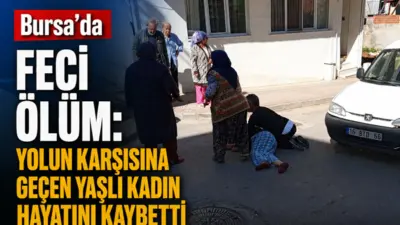 Bursa’da yolun karşısına geçerken hafif ticari aracın çarptığı yaşlı kadın