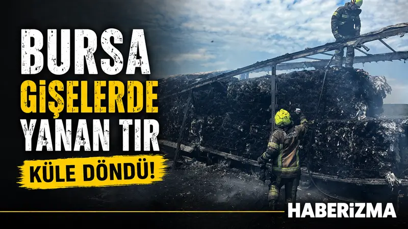 Bursa İzmir Yolu Batı gişeleri mevkiinde presli karton yüklü bir