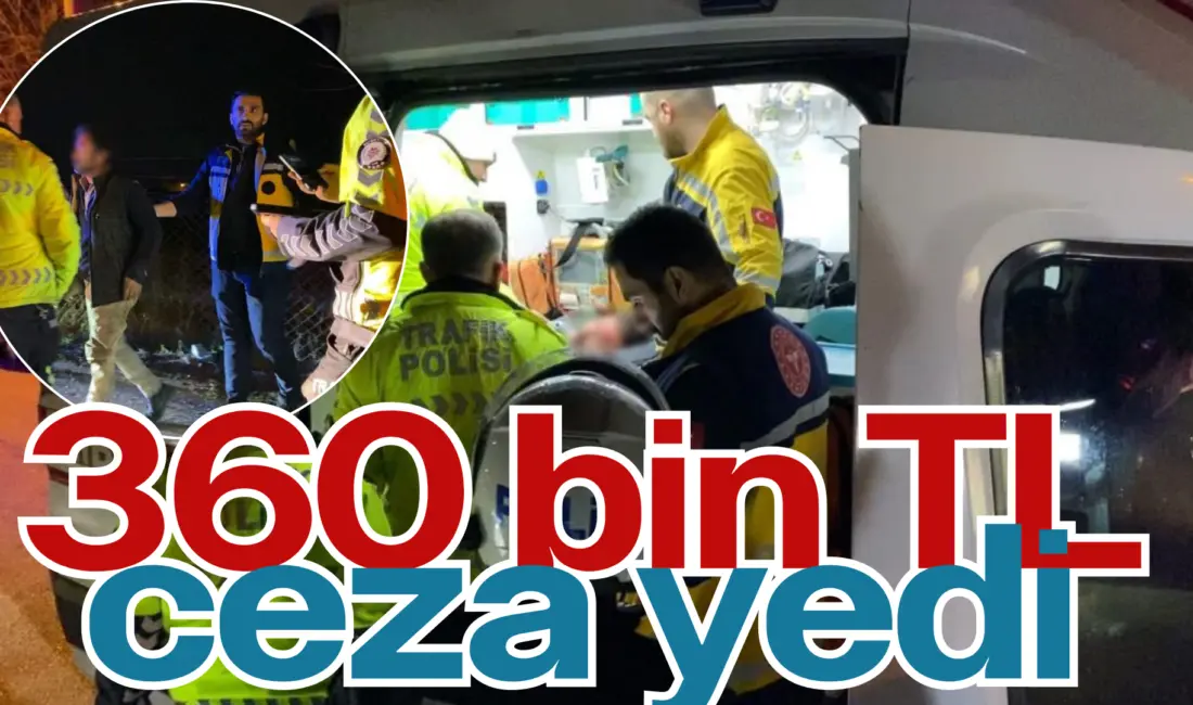 Bursa’nın İnegöl ilçesinde polisin ’dur’ ihtarına uymayan alkollü sürücü, 10