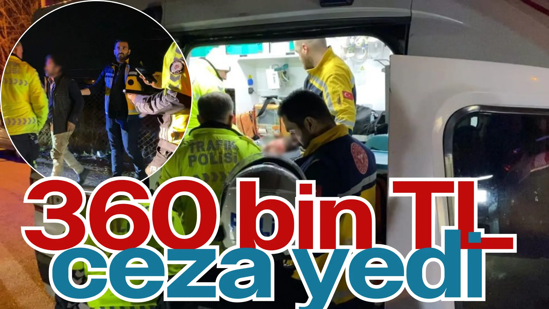 Bursa’nın İnegöl ilçesinde polisin ’dur’ ihtarına uymayan alkollü sürücü, 10