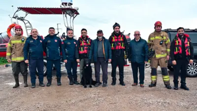 Bursa’nın Karacabey ilçesinde meydana gelen su taşkınına müdahale eden Bursa
