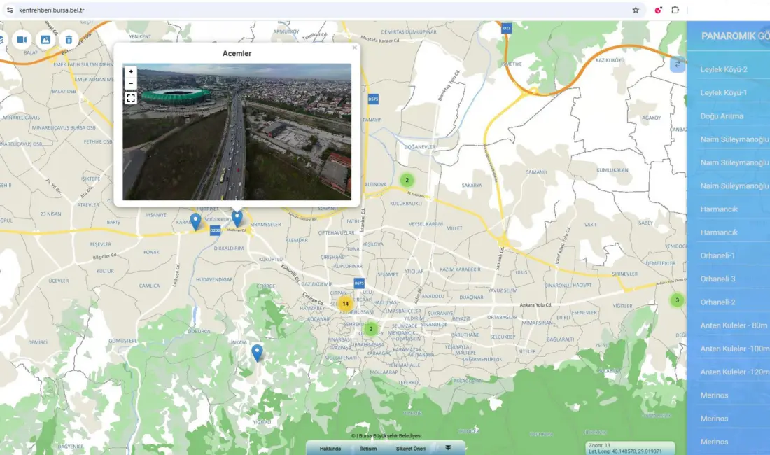 Bursa Büyükşehir Belediyesi, geliştirdiği ‘Bursa Kent Rehberi’ ile şehri ziyaret