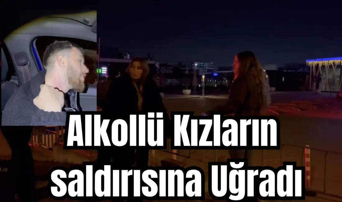 Bursa’da alkollü genç kızlar, yol kenarında bekleyen bir sürücüyü başka