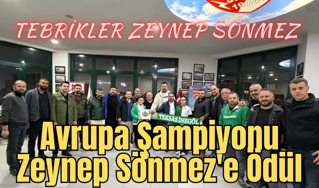 *İnegöl’de Gurur Veren Ziyaret: Avrupa Şampiyonu Zeynep Sönmez Ödüllendirildi*
