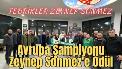 *İnegöl’de Gurur Veren Ziyaret: Avrupa Şampiyonu Zeynep Sönmez Ödüllendirildi*