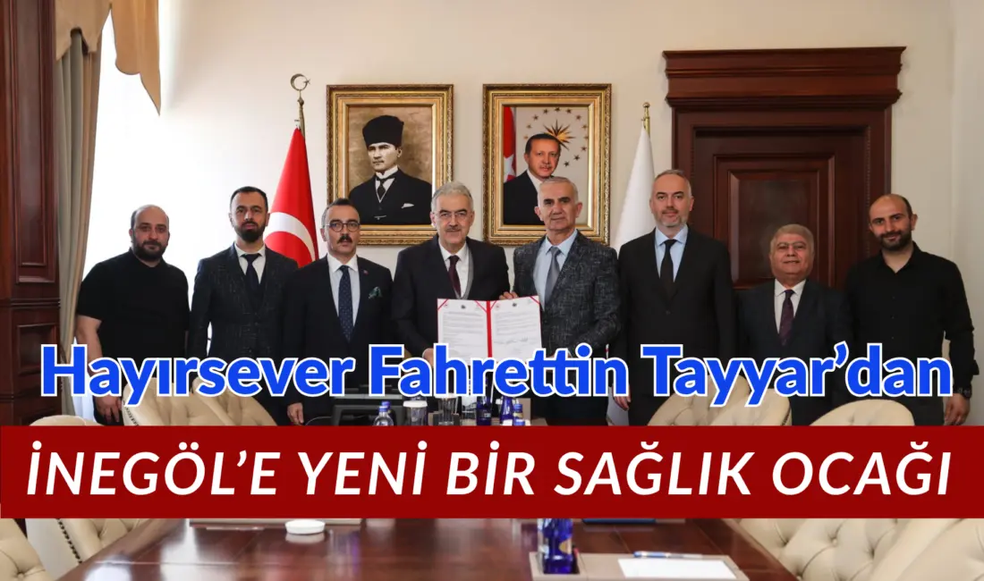 İnegöllü hayırsever Fahrettin Tayyar Mahmudiye mahallesinin ihtiyaçlarından biri olan 4
