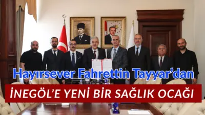 İnegöllü hayırsever Fahrettin Tayyar Mahmudiye mahallesinin ihtiyaçlarından biri olan 4