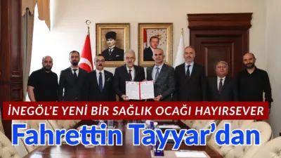 İnegöllü hayırsever Fahrettin Tayyar Mahmudiye mahallesinin ihtiyaçlarından biri olan 4
