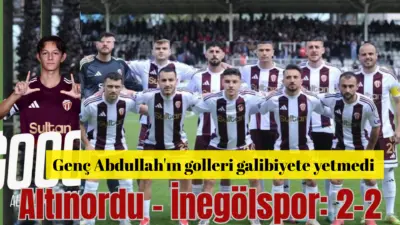 2025-2026 sezonun son maçında deplasmanda Altınordu ile karşılaşan Sultansu İnegölspor,gençlerin