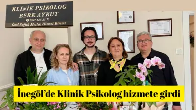 İnegöllü genç psikolog Berk Aykut, yeni açtığı Klinik Psikolog işyeriyle