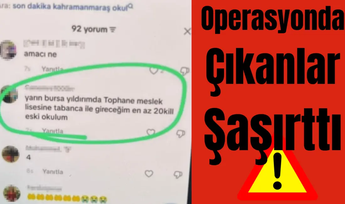 Bursa’da sosyal medya üzerinden okullara yönelik saldırı planladığına dair paylaşımlar