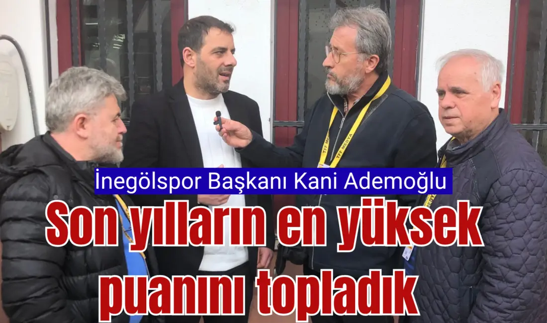 BAŞKAN ADEMOĞLU “İNEGÖLSPOR İÇİN HERKES ELİNİ TAŞIN ALTINA KOYMALI” Sultan