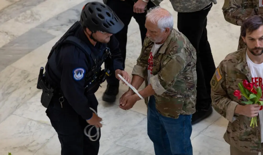 ABD’nin başkenti Washington’daki Kongre binasında İran savaşını protesto eden 62