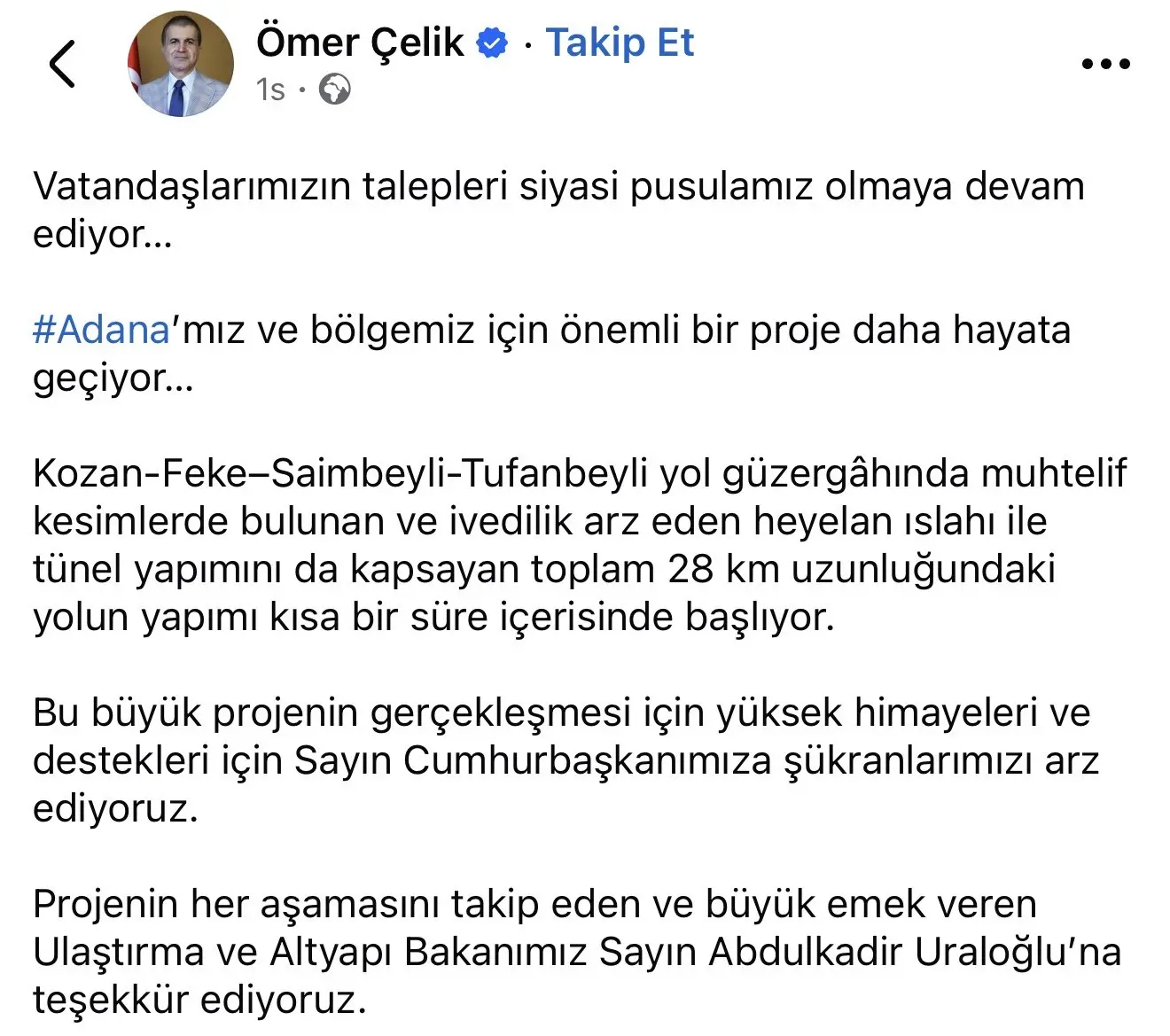 AK Parti Genel Başkan Yardımcısı ve Parti Sözcüsü Ömer Çelik,