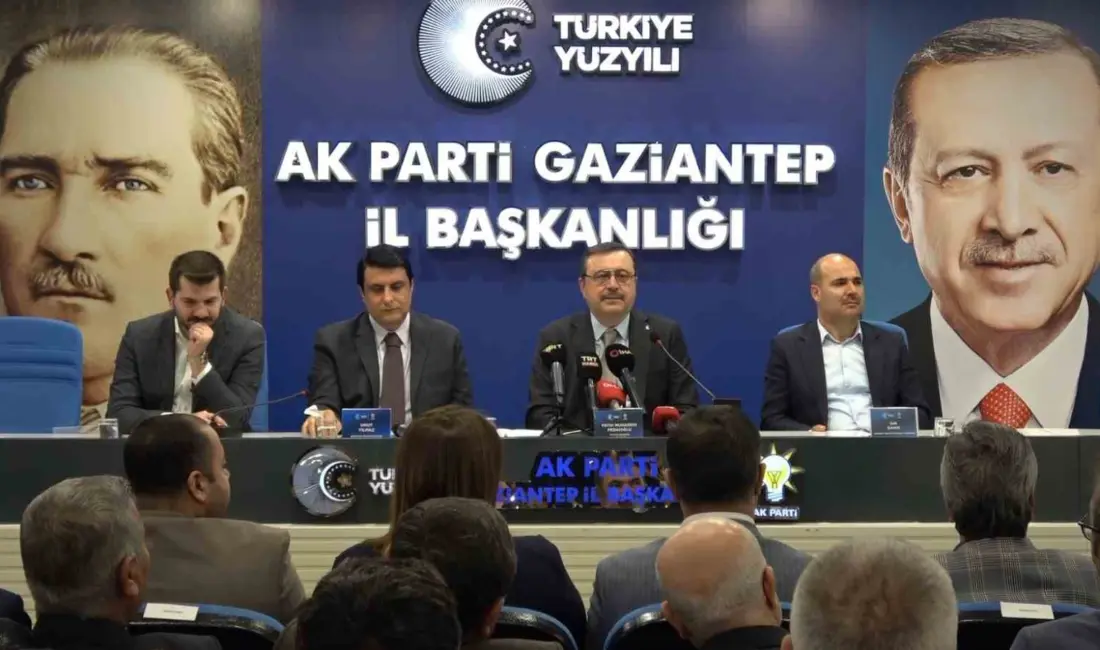 AK Parti Gaziantep İl Başkanı Fatih Muhaddis Fedaioğlu, kentte dün