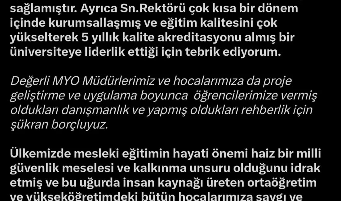 AK Parti Kayseri Milletvekili Murat Cahid Cıngı, sosyal medya hesabından