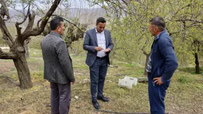 Malatya’nın Akçadağ ilçe Belediye Başkanı Hasan Ulutaş, beraberindeki heyetle birlikte