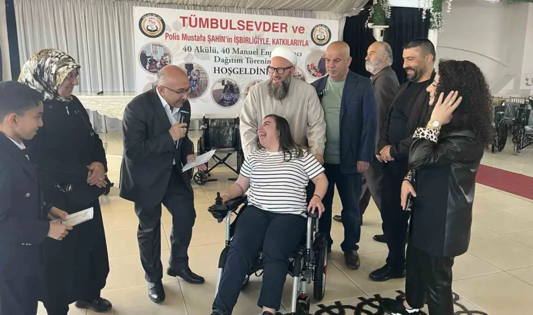 Bursa’da düzenlenen engelli aracı dağıtım töreninde duygu dolu anlar yaşandı.