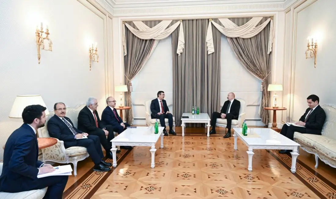 Azerbaycan Cumhurbaşkanı İlham Aliyev, Cumhurbaşkanı Yardımcısı Cevdet Yılmaz’ı kabul etti.