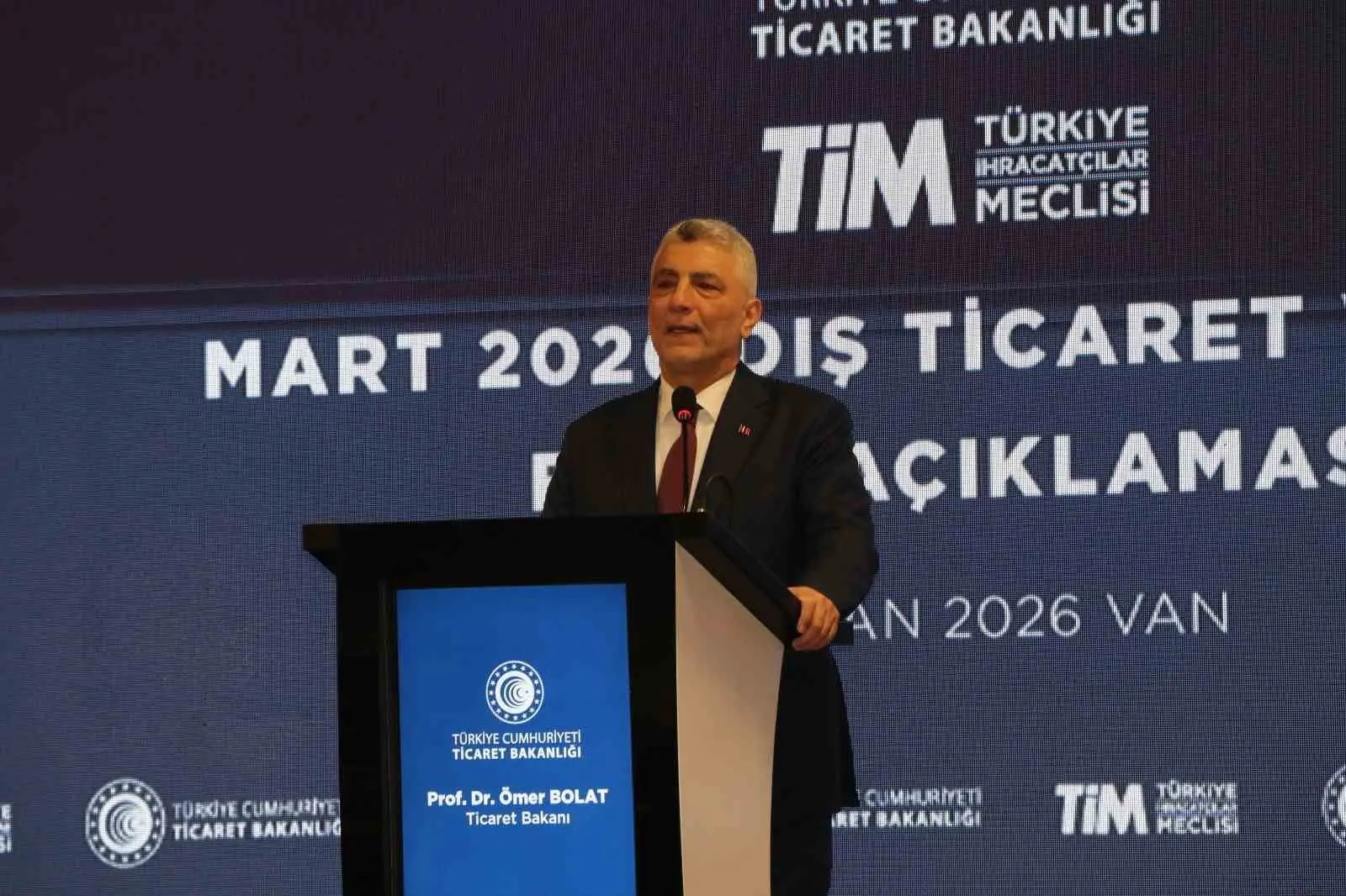 VAN (İHA) – Ticaret Bakanı Ömer Bolat, 2026 Mart ayında