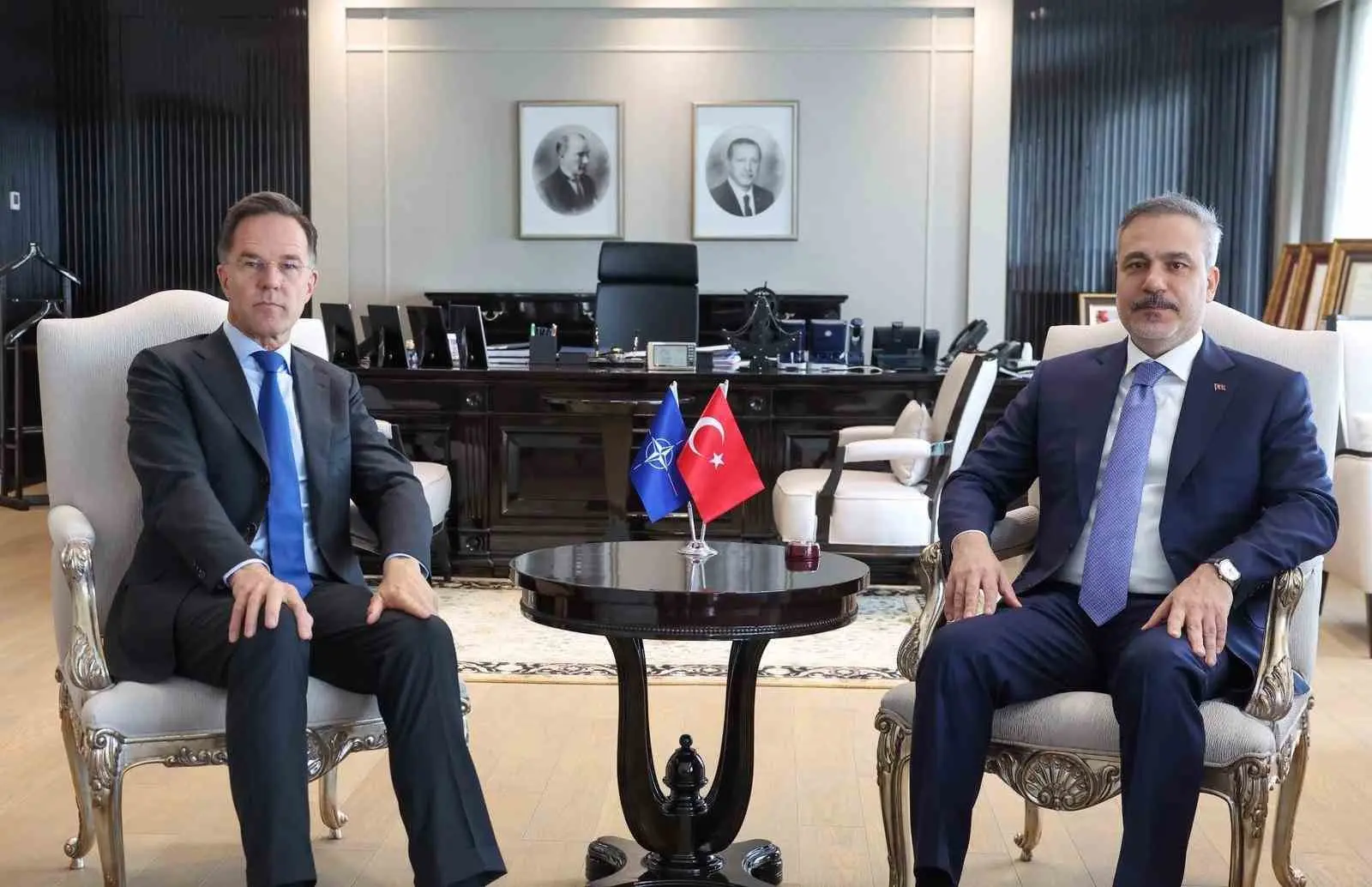 Dışişleri Bakanı Hakan Fidan, NATO Genel Sekreteri Mark Rutte ile