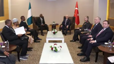 Milli Savunma Bakanı Yaşar Güler, Nijerya Savunma Bakanı Christopher Gwabin