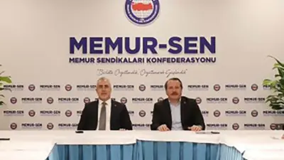 Çalışma ve Sosyal Güvenlik Bakanı Vedat Işıkhan, Memur-Sen Genel Başkanı