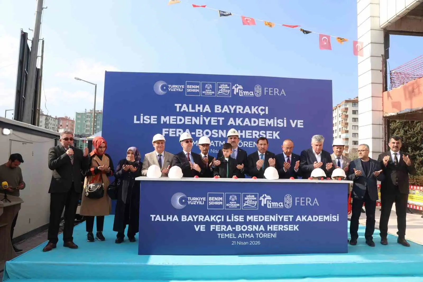 Konya Büyükşehir Belediyesi tarafından şehre kazandırılacak Talha Bayrakçı Lise Medeniyet