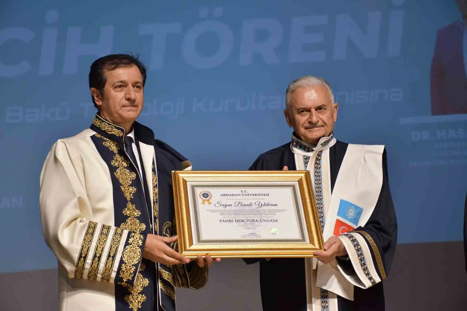 Ardahan Üniversitesi tarafından, Türk Devletleri Teşkilatı Aksakallar Konseyi Başkanı Binali