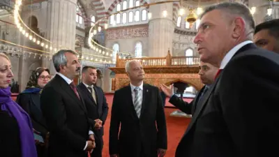 Bulgaristan Cumhuriyeti İçişleri Bakanı Emil Dechev ve beraberindeki heyet, Edirne