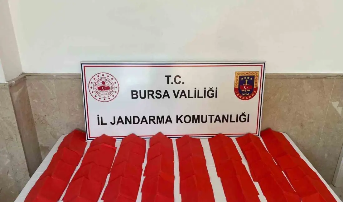 Bursa’da jandarma ekiplerinin uyuşturucuyla mücadele kapsamında yürüttüğü çalışmalar sonucu bir