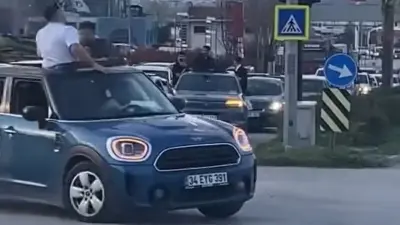 Bursa’da düğünde konvoy yapan sürücüler hem kendi canlarını hem de