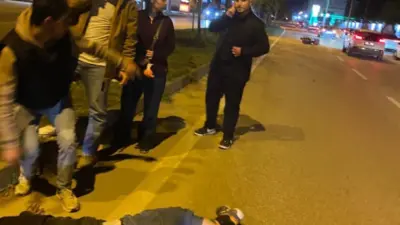 Bursa’nın Karacabey ilçesinde meydana gelen tek taraflı motosiklet kazasında sürücü