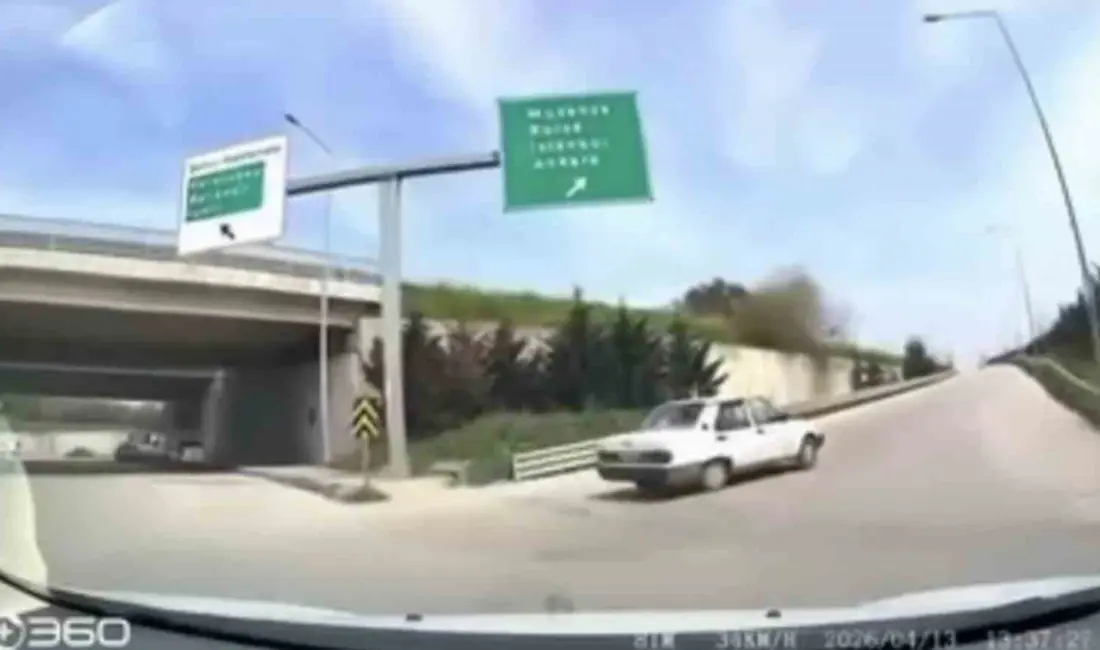 Bursa Şehir Hastanesi Otoban Bağlantı Kavşağı’nda seyir halinde olan bir