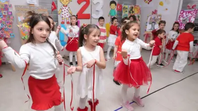 Osmangazi Belediyesi’nin kreş ve gündüz bakım evlerinde eğitim gören öğrenciler,