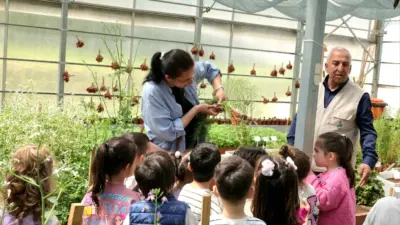 Osmangazi Belediyesi, çocukların toprakla tanışması ve tükettikleri gıdaların üretim sürecini