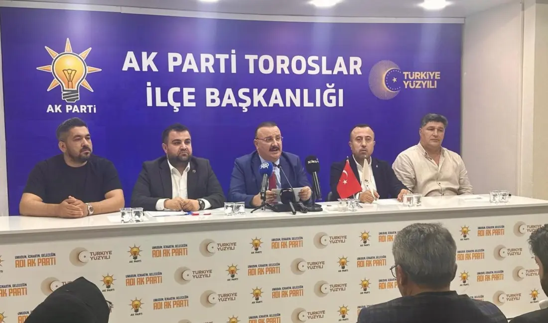 AK Parti Toroslar İlçe Başkanı Ferdi Çokkeser, CHP’li Toroslar Belediyesinde