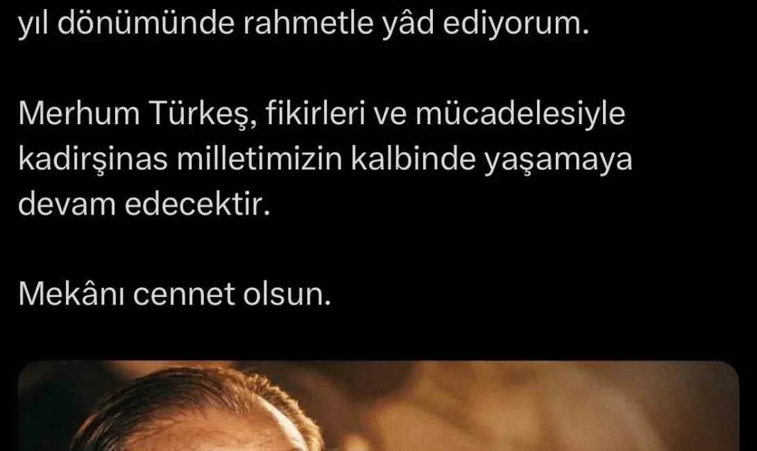 Cumhurbaşkanı Recep Tayyip Erdoğan, Alparslan Türkeş’in vefatının 29’uncu yıl dönümü