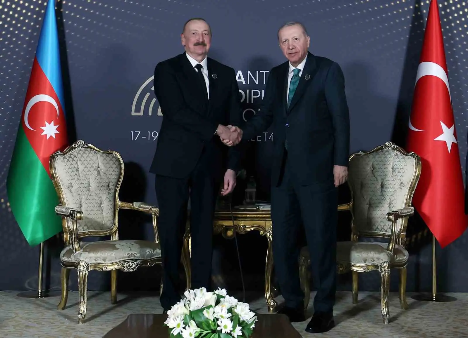 Cumhurbaşkanı Recep Tayyip Erdoğan, Antalya Diplomasi Formu kapsamında Azerbaycan Cumhurbaşkanı